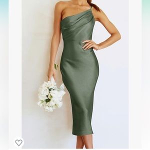 Midi satin dress